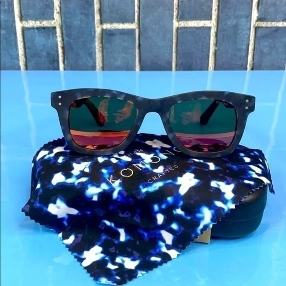 Men’s KOMONO Allen Black/Blue New Sunglasses